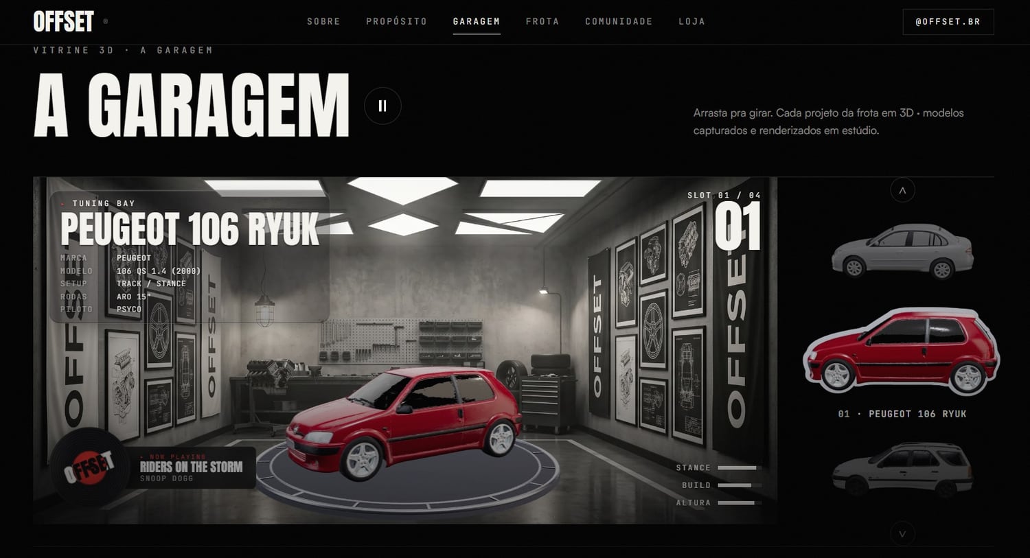 Garagem 3D do Offset