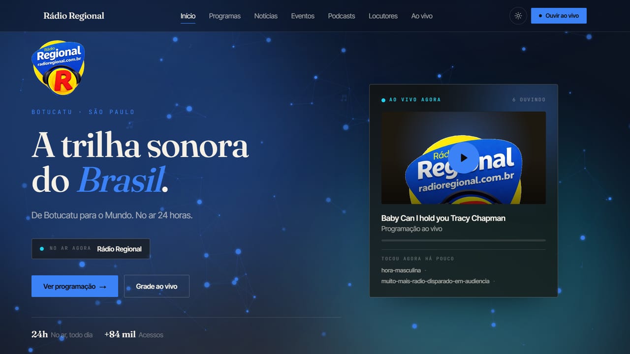 Site Rádio Regional